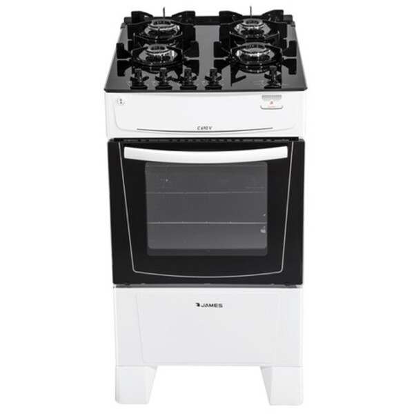 COCINA JAMES A GAS CON MESADA DE VIDRIO NEGRO C 690 V COCINA JAMES A GAS CON MESADA DE VIDRIO NEGRO C 690 V