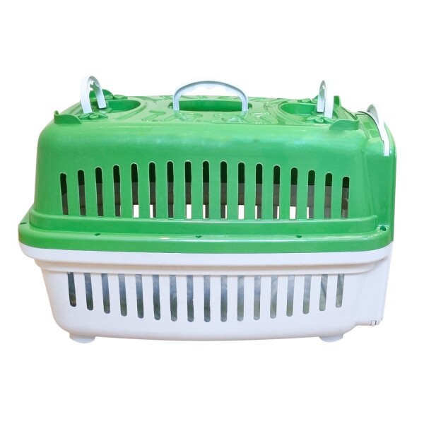 Transportadora Rígida Para Viaje Mascota Perro Gato 62x45x39 Variante Color Verde