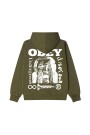 UNDERGROUND FADED HOOD Verde