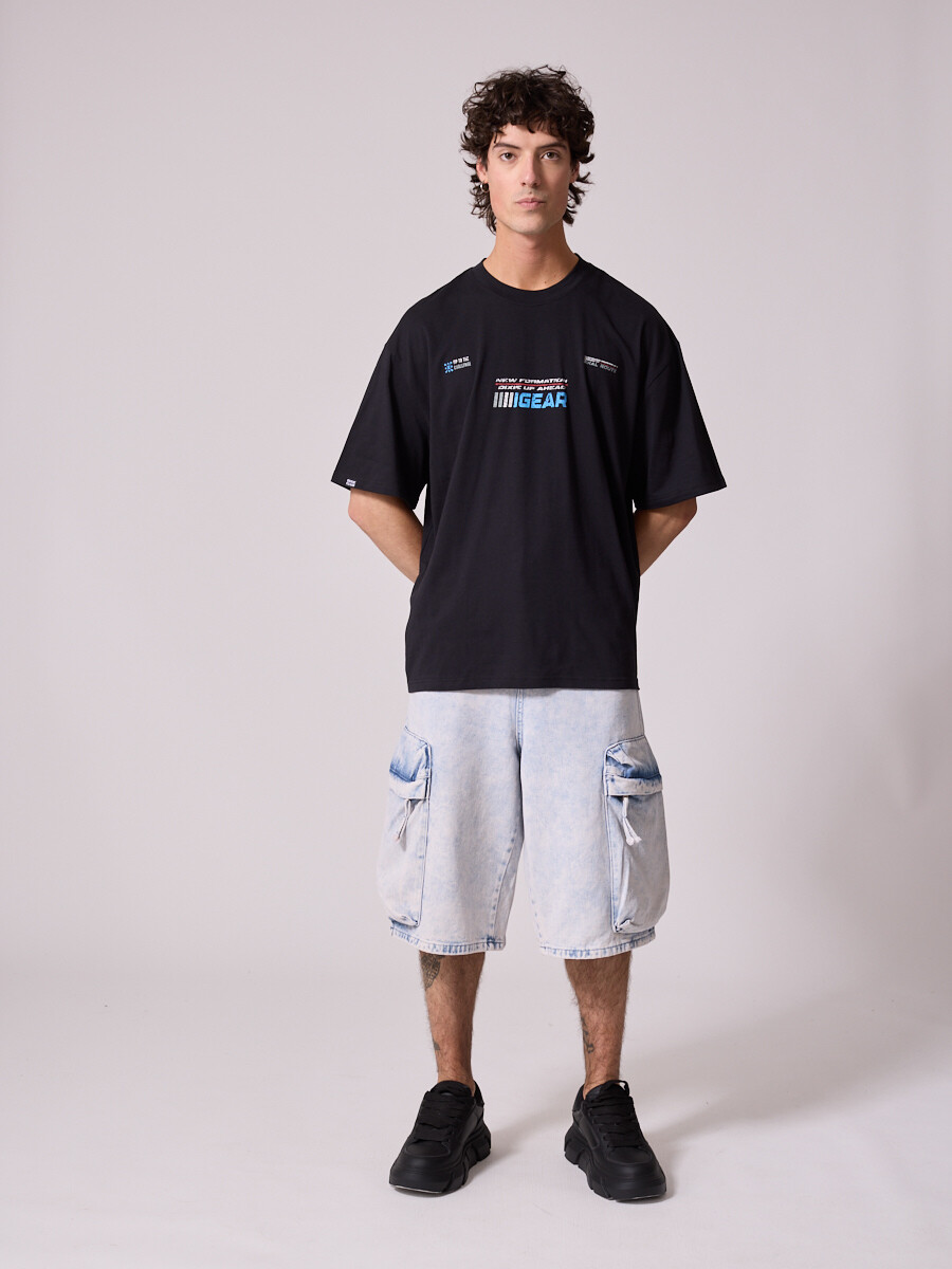 T-SHIRT RIFT DIXIE Negro