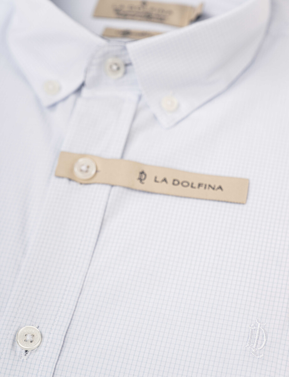 Camisa m/l micro cuadros Camisa m/l micro cuadros