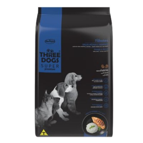 THREE DOGS SUPER PREMIUM FILHOTE MED Y GDE 15+2 KG THREE DOGS SUPER PREMIUM FILHOTE MED Y GDE 15+2 KG