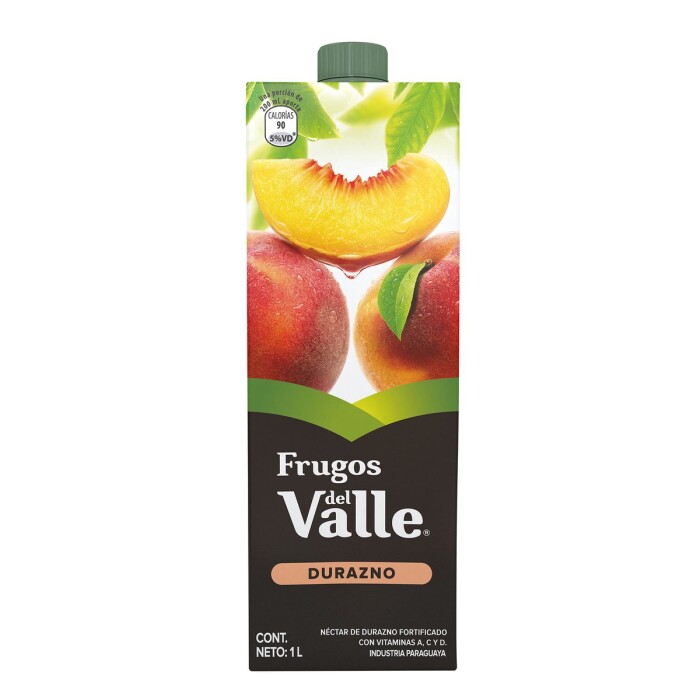 FRUGOS DEL VALLE JUGO DE DURAZNO X 1000 única