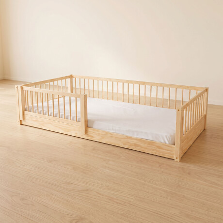 CAMA MADERA NATURAL-BEIGE FARM