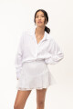 Falda Moss Blanco Lurex