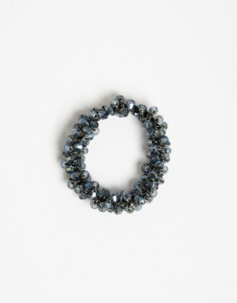 Gomitas Elásticas Strass Gomita Elástica Glass Azul - Azul Oscuro