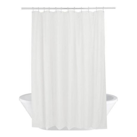 Protector para cortina de baño Amalfi 180 x 200cm Blanco