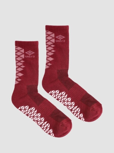 Medias individuales media caña Umbro Hombre Beige, ordeaux
