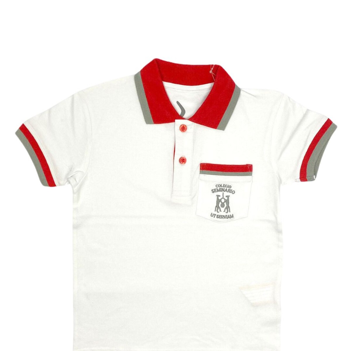 Remera Polo Colegio Seminario Blanco