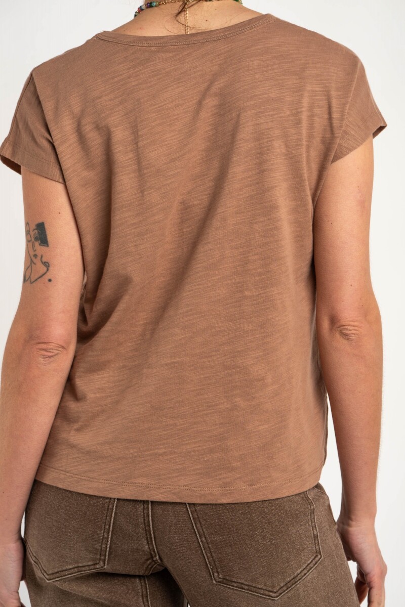 Remera Algodón Flame Mocha