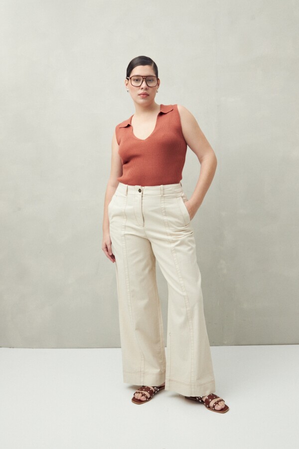 PANTALÓN ROMANE Crudo