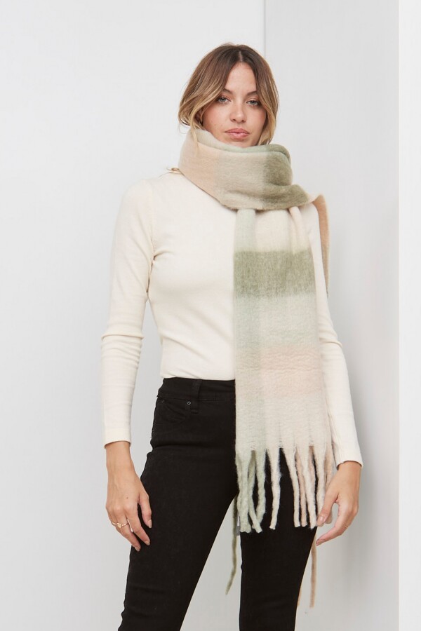 Bufandon Soft Colorblock OLIVA/MULTI