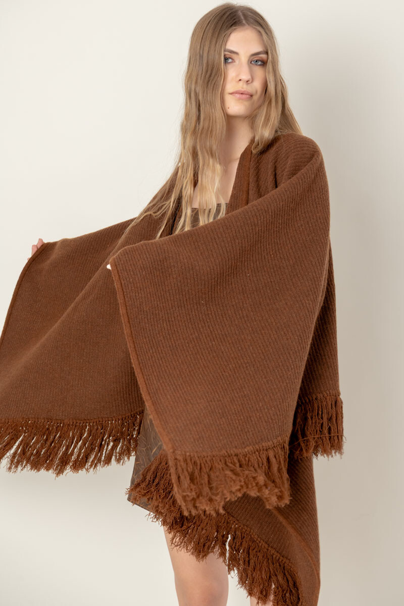 Ruana esteña Chocolate