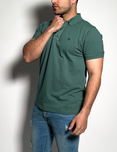 Remera polo pique lisa Lux Militar