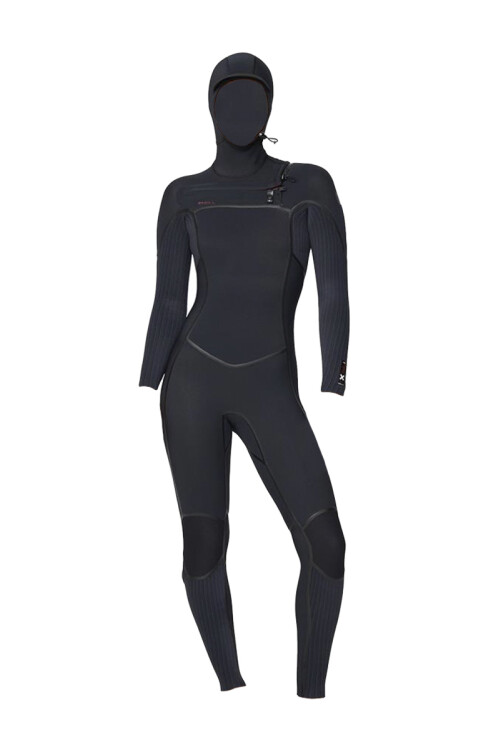 PRE-VENTA (Entrega estimada 28 de Febrero) HyperFire X Dama 5/4mm - Chest Zip Full Con Capucha - Black PRE-VENTA (Entrega estimada 28 de Febrero) HyperFire X Dama 5/4mm - Chest Zip Full Con Capucha - Black