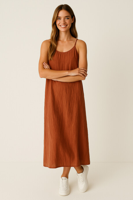 Vestido Gualu Terracota