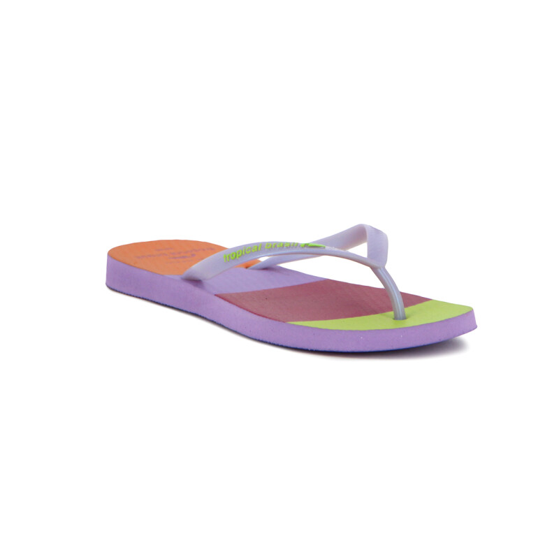 Tropical Brasil Ojota Slim Fashion Premium De Mujer - Lila/lila Lila-lila