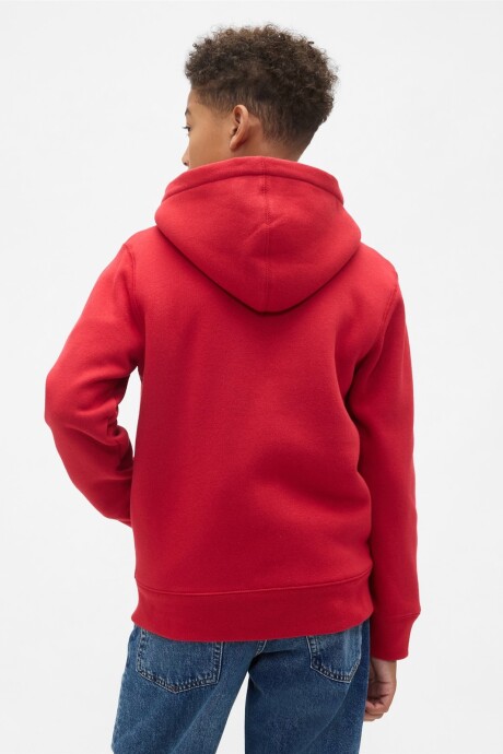 Canguro Con Cierre Corderito Niño Modern Red