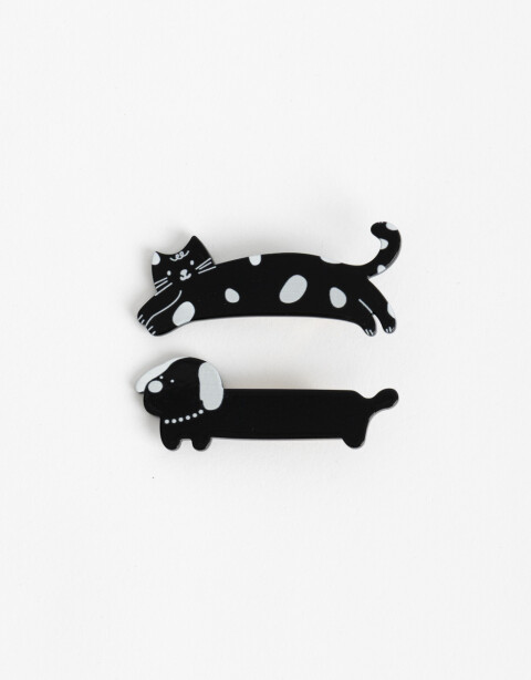 Horquillas con Accesorios Animales Combinacion Bicolor