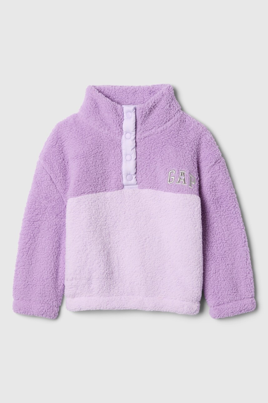 Buzo Logo Gap Sherpa Toddler Niña Purple Tune