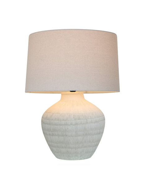 LAMPARA DE MESA CERAMICA D43x55.5CM BEIGE LAMPARA DE MESA CERAMICA D43x55.5CM BEIGE