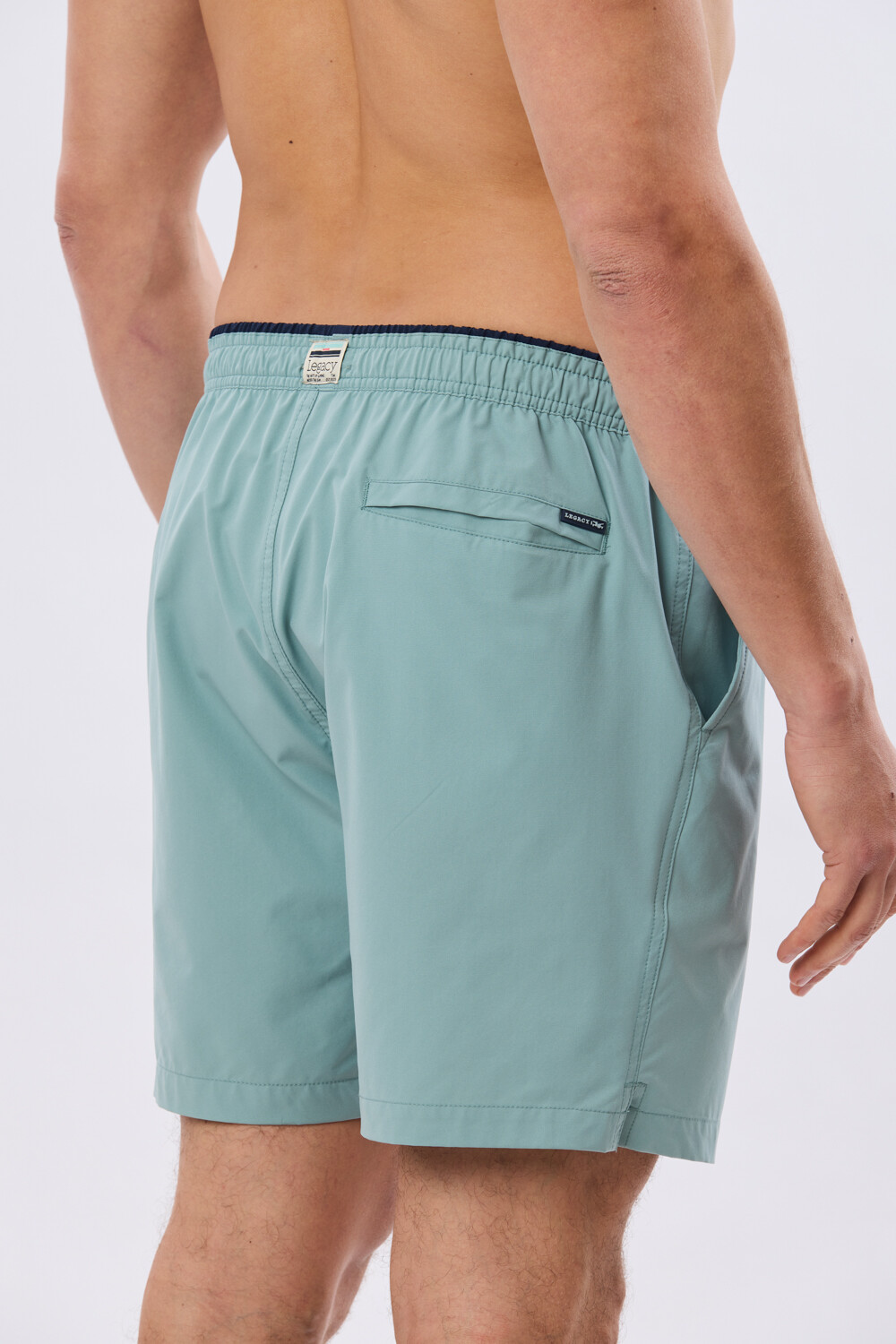 SHORT DE BAÑO FLEX LISO Denim