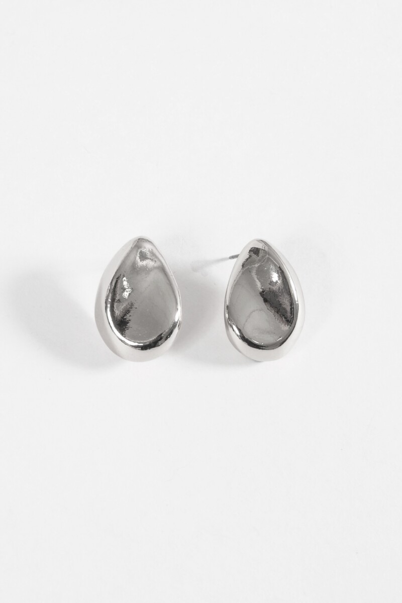 Caravanas gota plateado