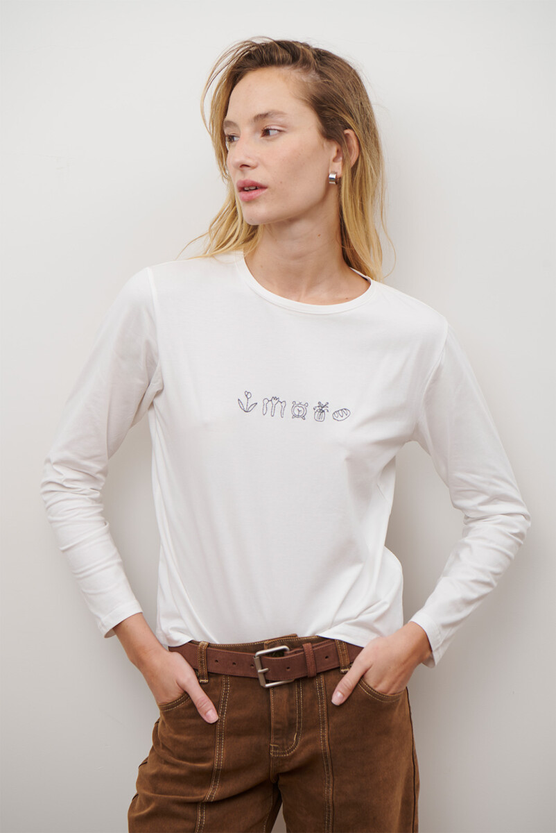 REMERA BREAKFAST - AZUL 