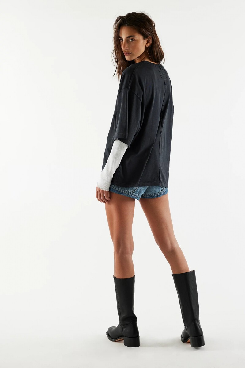 WTF PERFECT OVERSIZED TEE Negro