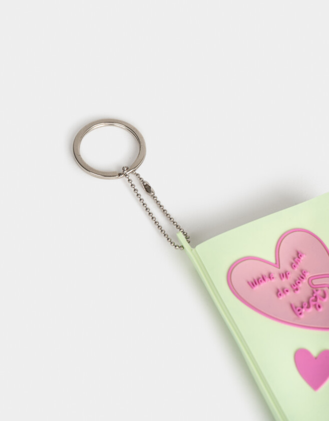 Llavero Llavero Y Charm Libreta "matcha Girly" - Verde Claro