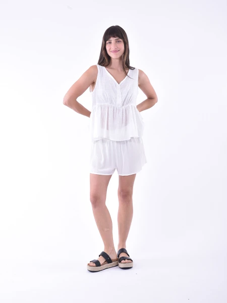 BLUSA MATCHA BLANCO