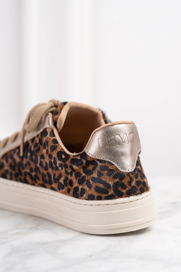 Zapatilla Animal Print Marron