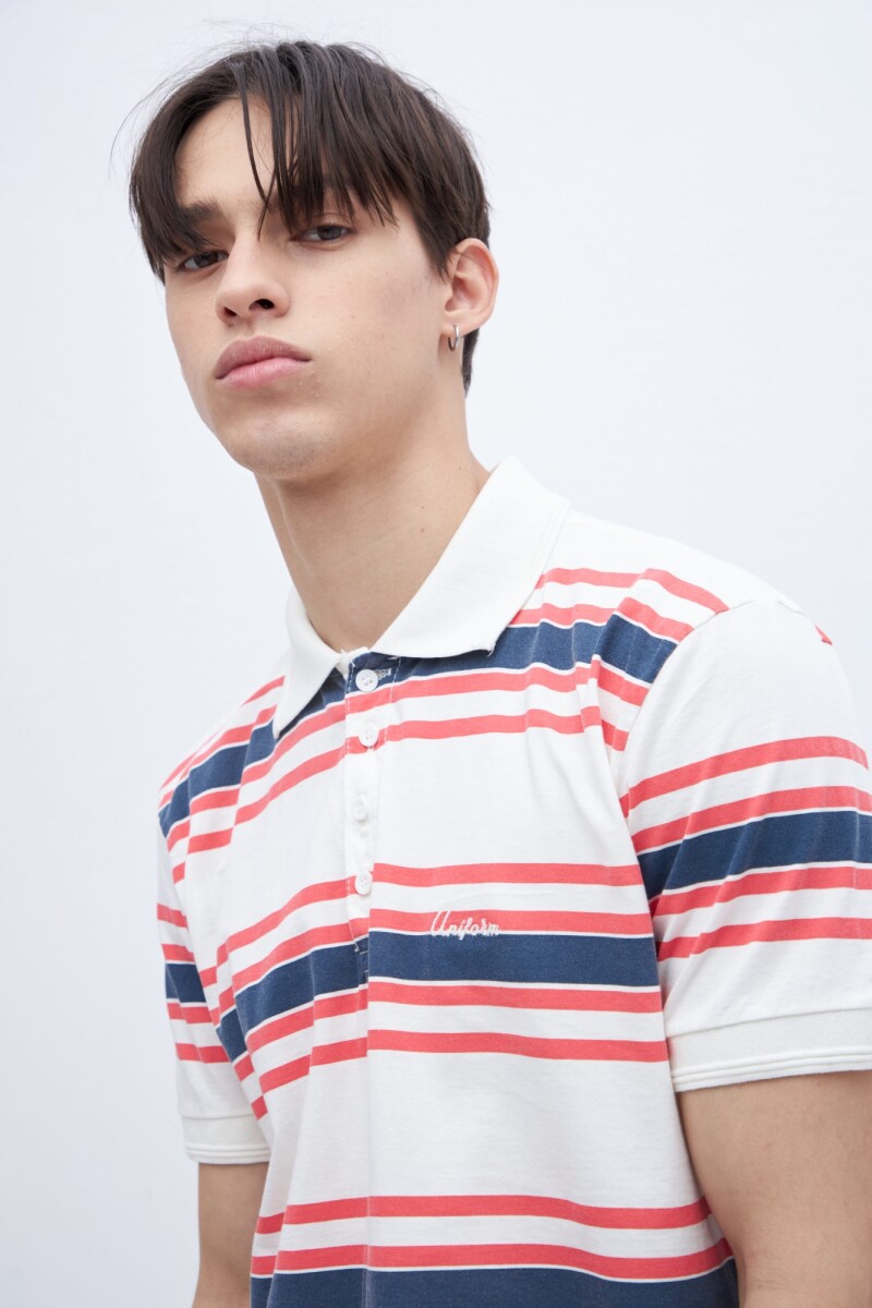 Remera polo Casper - Off white 