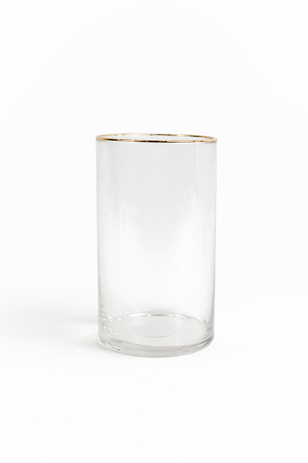 Florero Rosin Borde Dorado Color Unico