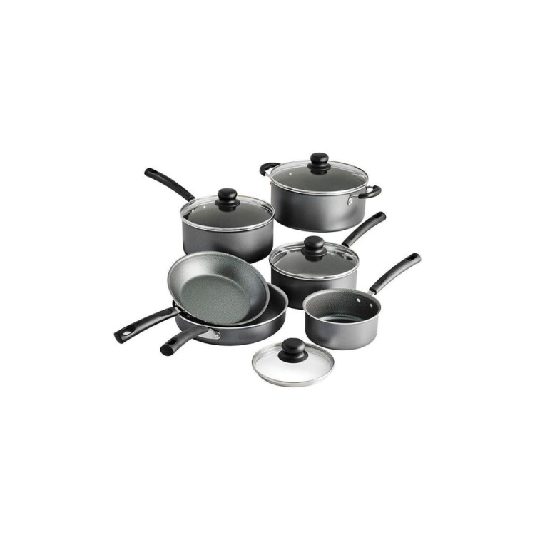 BATERIA COCINA TRAMONTINA 10 PIEZAS NEGRO