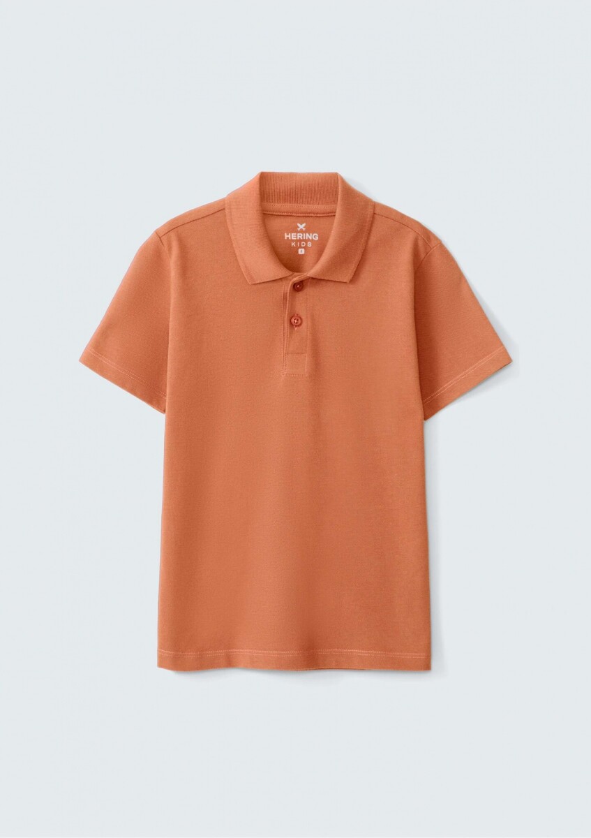 POLO INFANTIL BÁSICA - NARANJA 