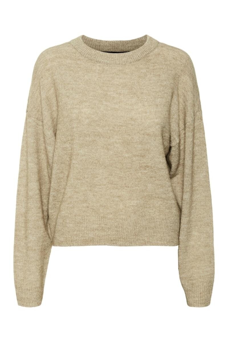 Sweater Vigga Clásico Efecto Blusa - Laurel Oak 