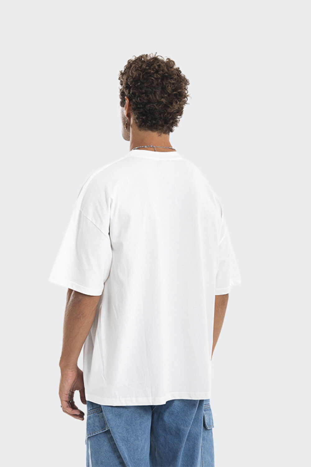 Remera Pulau Glitch Blanco