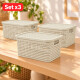 Set x3 Caja simil ratán 4 lts BEIGE