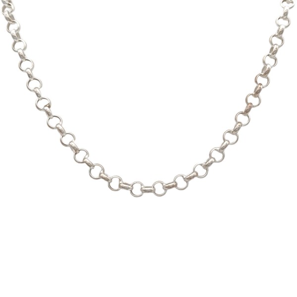 Cadena Rolo-Plata y Oro-Sin piedra-CD5077 sinpiedra