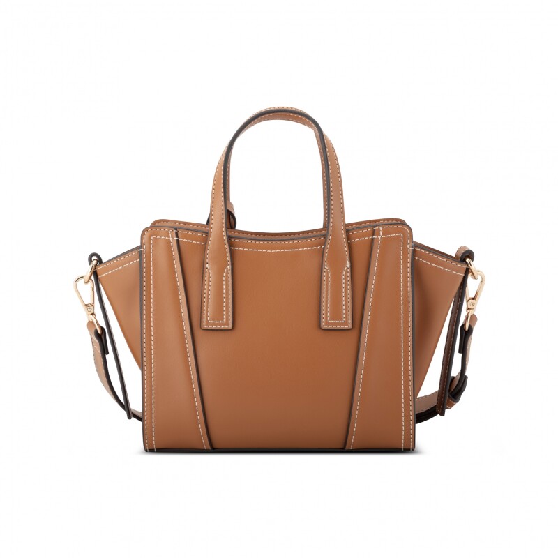 Satchel Handbag Fleura Small Brandy