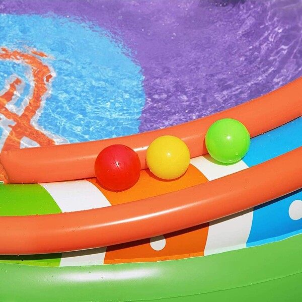 Piscina Inflable Interactiva Infantil Ovalada Música Bestway Variante Diseño Multicolor