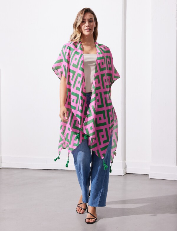 Kimono Printed FUCSIA/MULTI