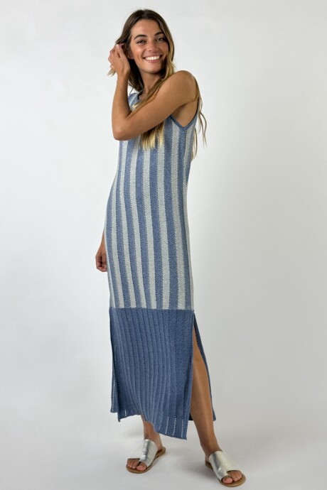 VESTIDO BAHAMA Celeste