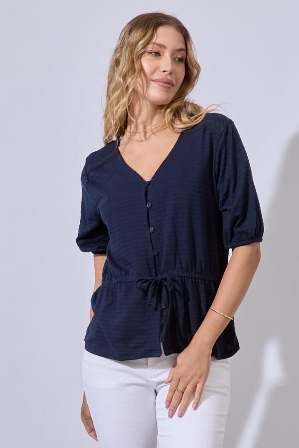 Blusa Algodon AZUL