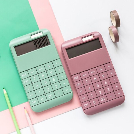 Calculadora color pastel Rosado