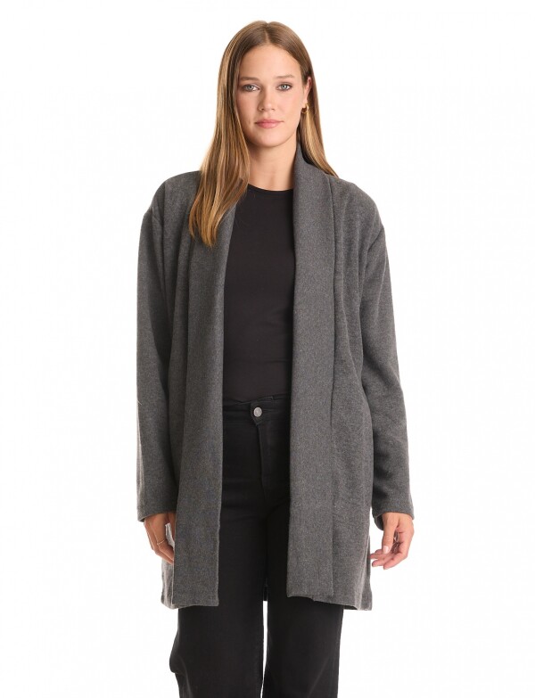 Cardigan Abierto Soft GRIS OSCURO