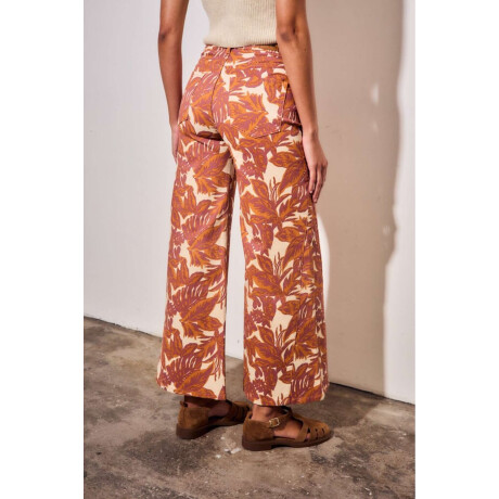 Jean Wide Leg Estampado Multi