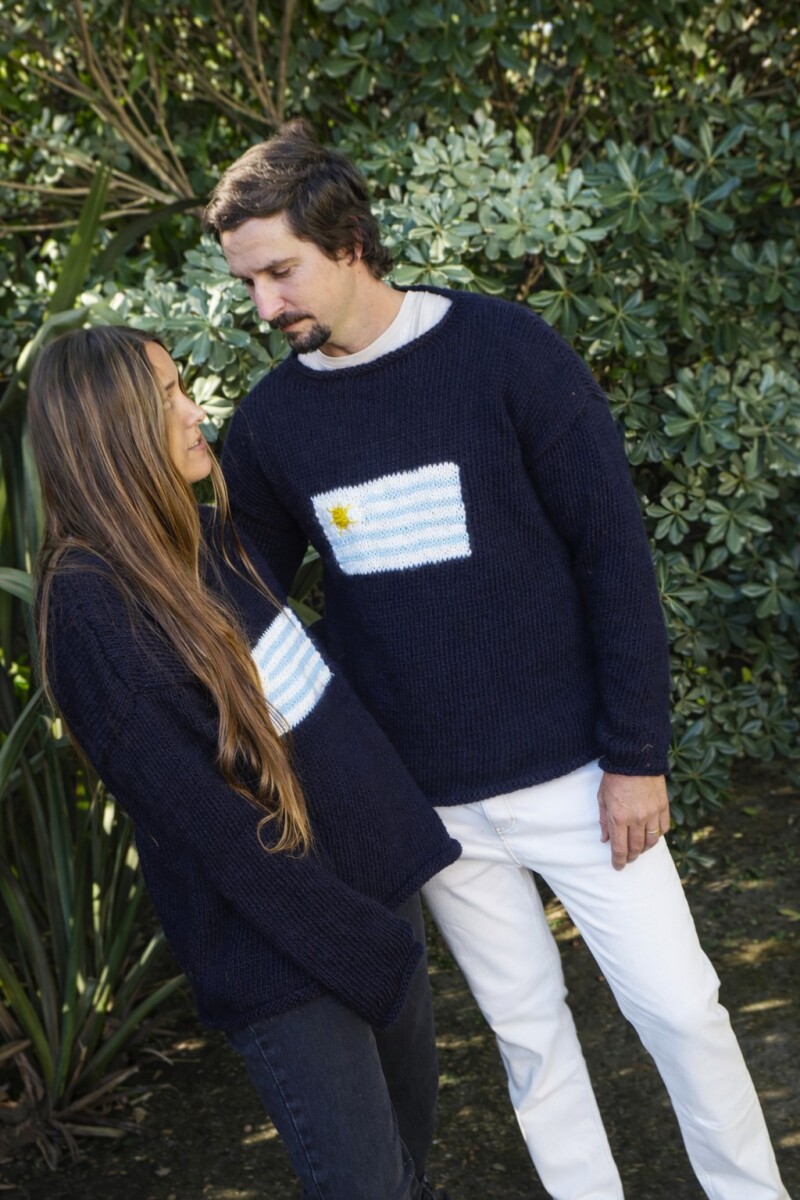 Sweater Flag Handmade Men - Azul 