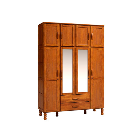 Ropero 4 Puertas Con Espejo Línea Casual Ropero 4 Puertas Con Espejo Línea Casual